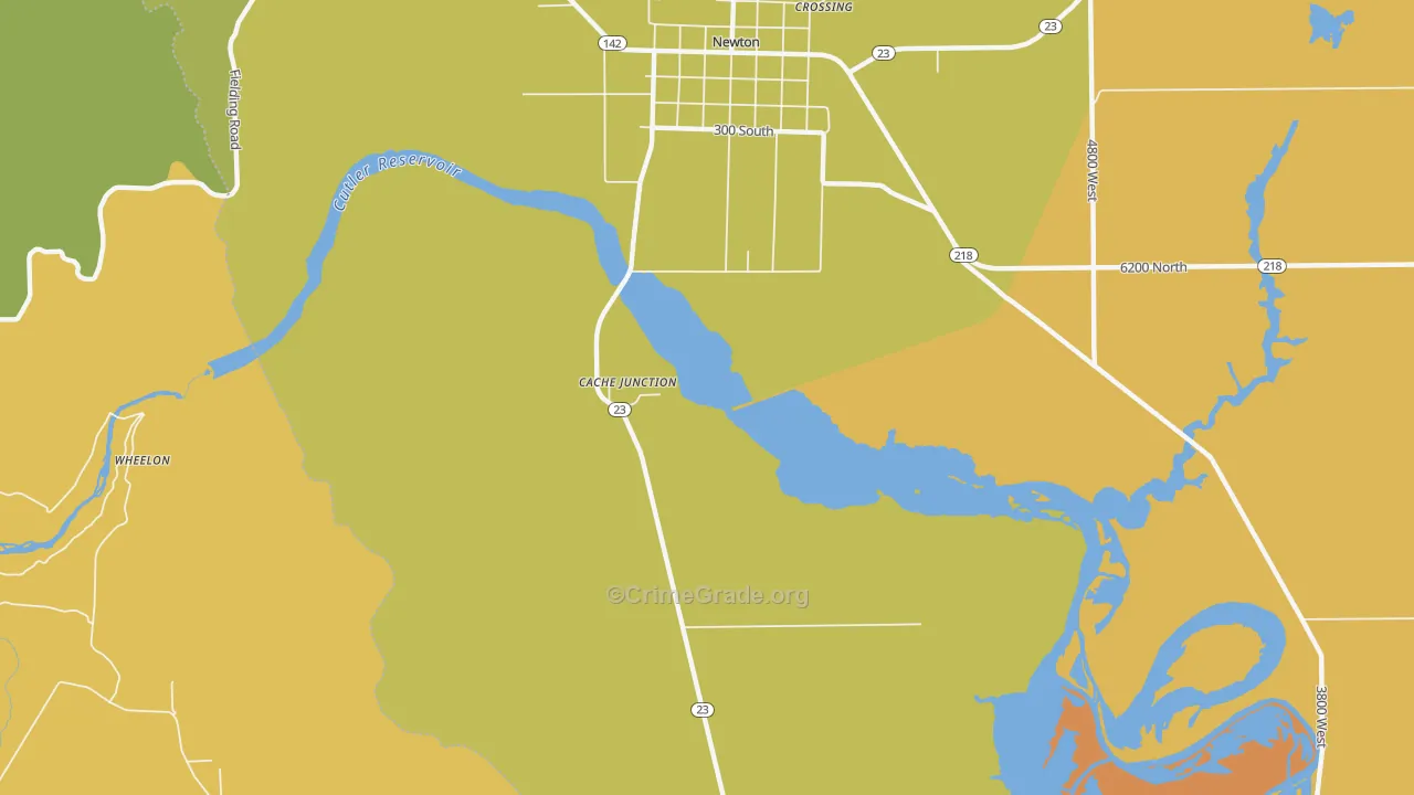 Cache Junction, UT Map of Assault Rates