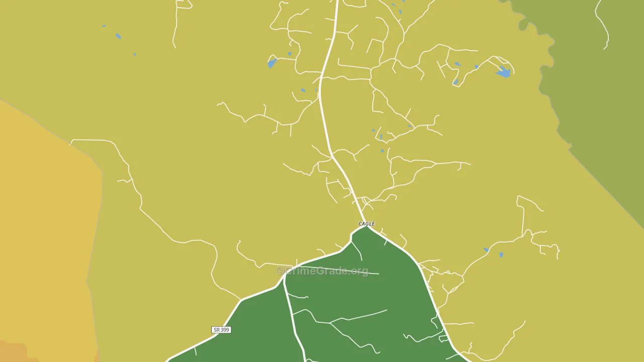 Cagle, TN Map of Assault Rates
