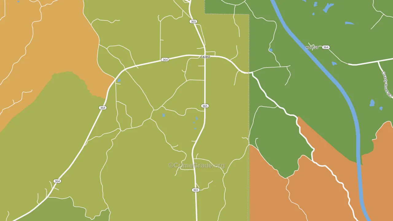 Cairo, MS Map of Assault Rates