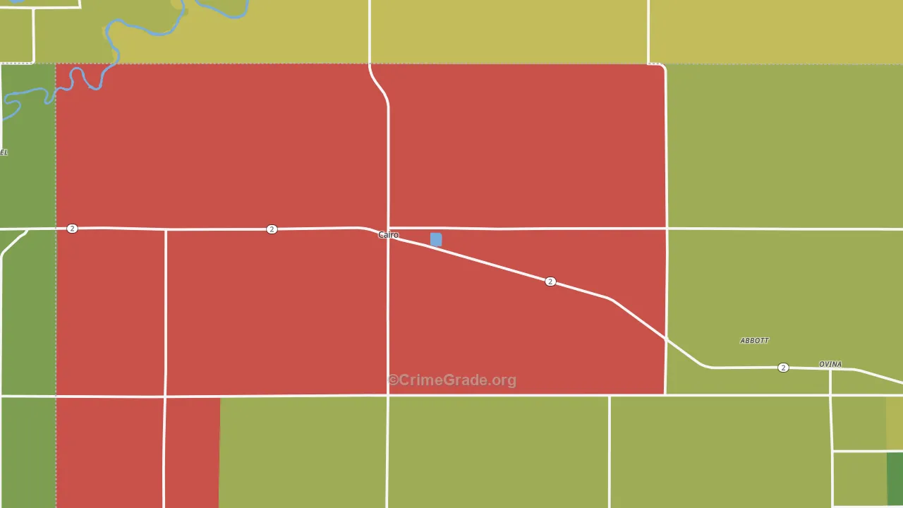 Cairo, NE Map of Assault Rates