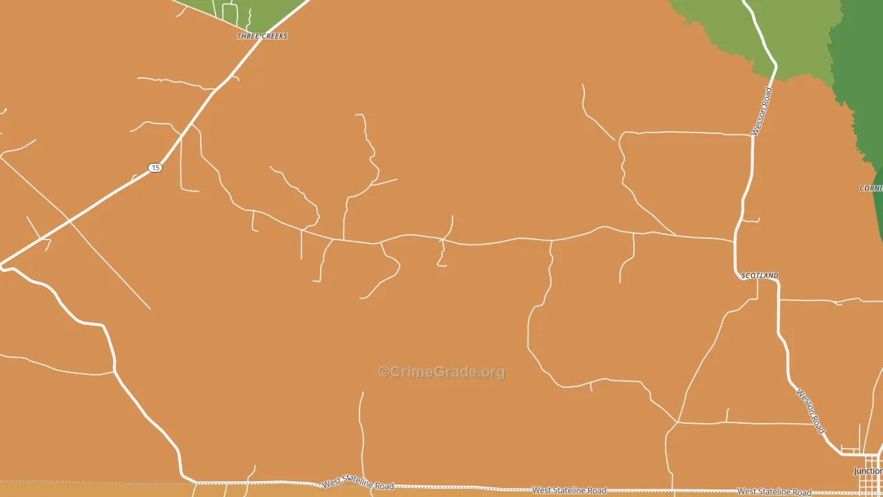 Caledonia, AR Map of Assault Rates