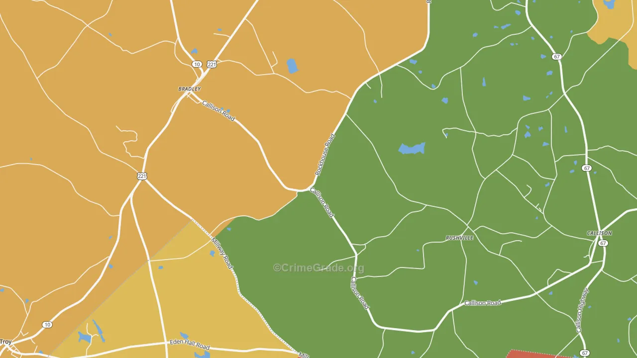 Callison, SC Map of Assault Rates