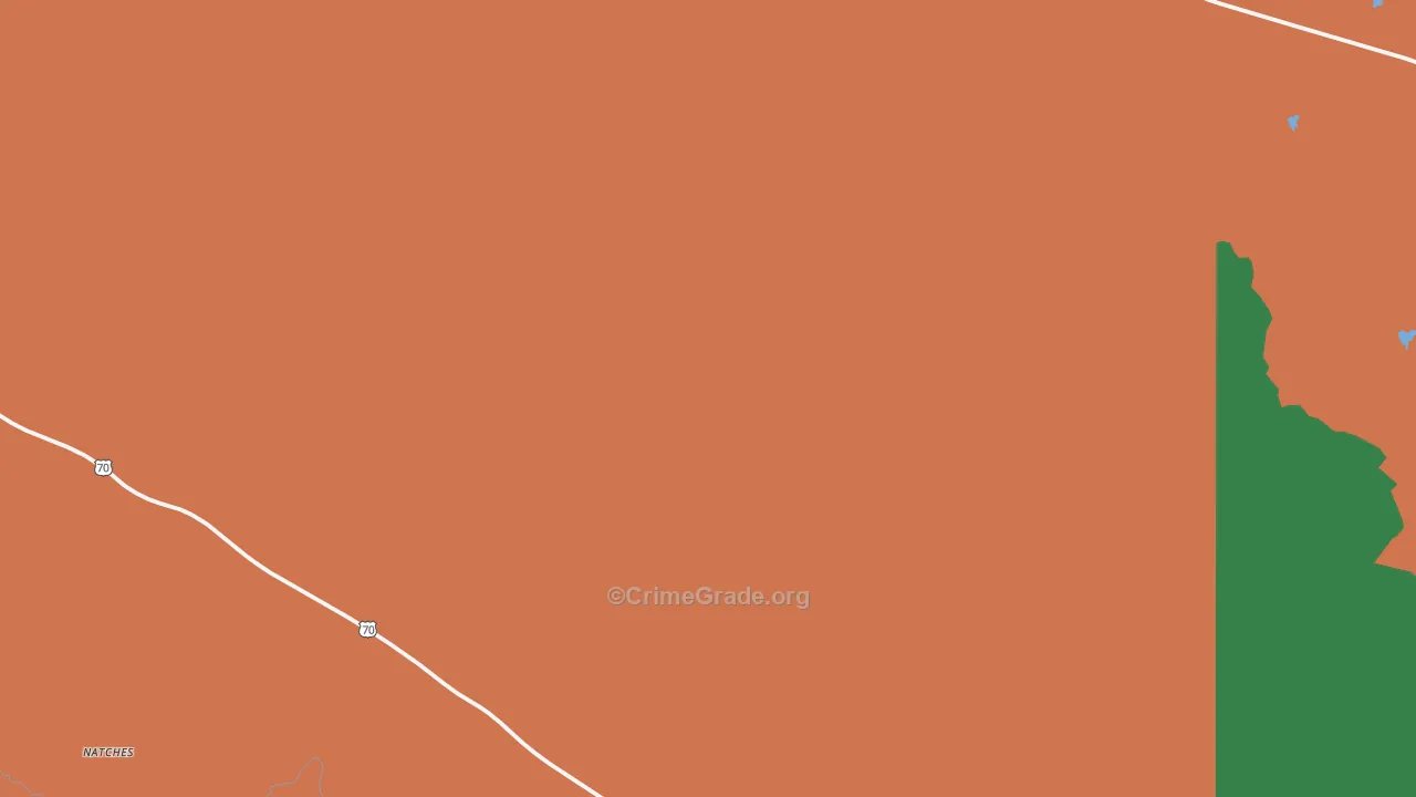 Calva, AZ Map of Assault Rates