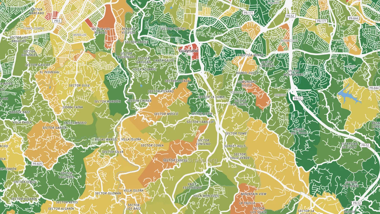 Camarones, PR Map of Assault Rates