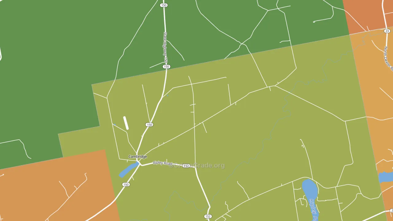 Cambridge, ME Map of Assault Rates