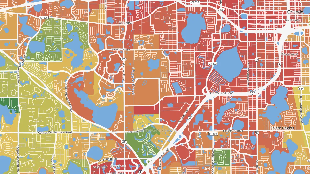 Camellia Gardens, Orlando, FL Map of Assault Rates
