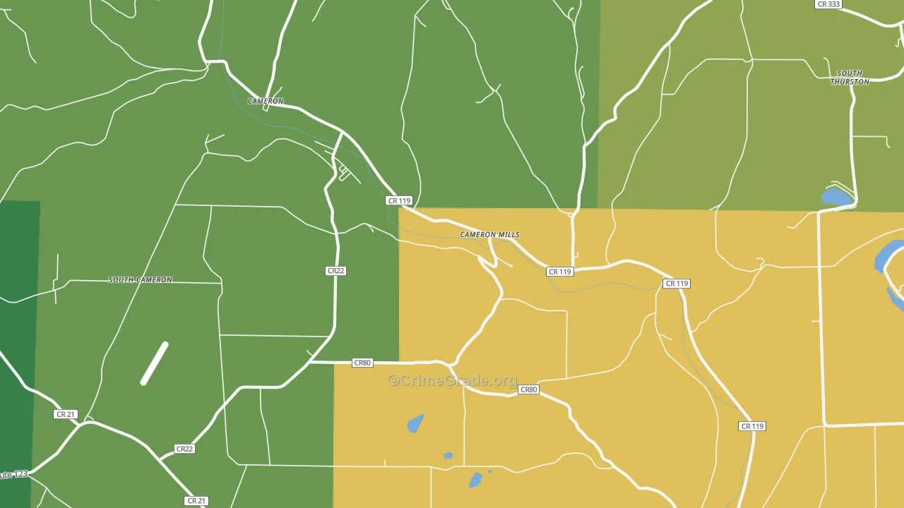 Cameron Mills, NY Map of Assault Rates
