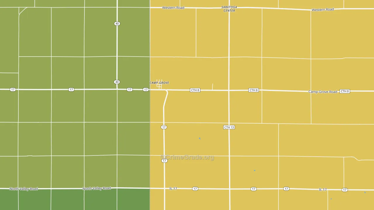 Camp Grove, IL Map of Assault Rates