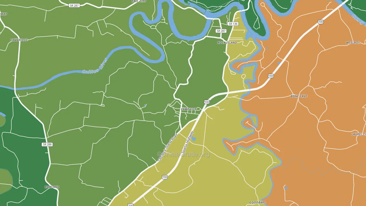 Campaign, TN Map of Assault Rates
