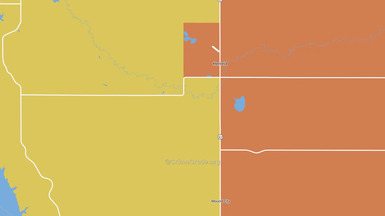 Campbell County, SD Map of Assault Rates