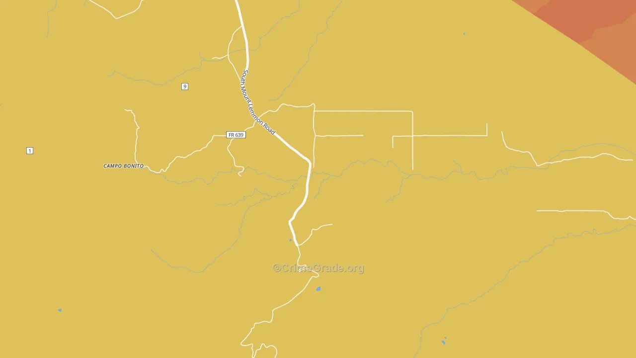 Campo Bonito, AZ Map of Assault Rates