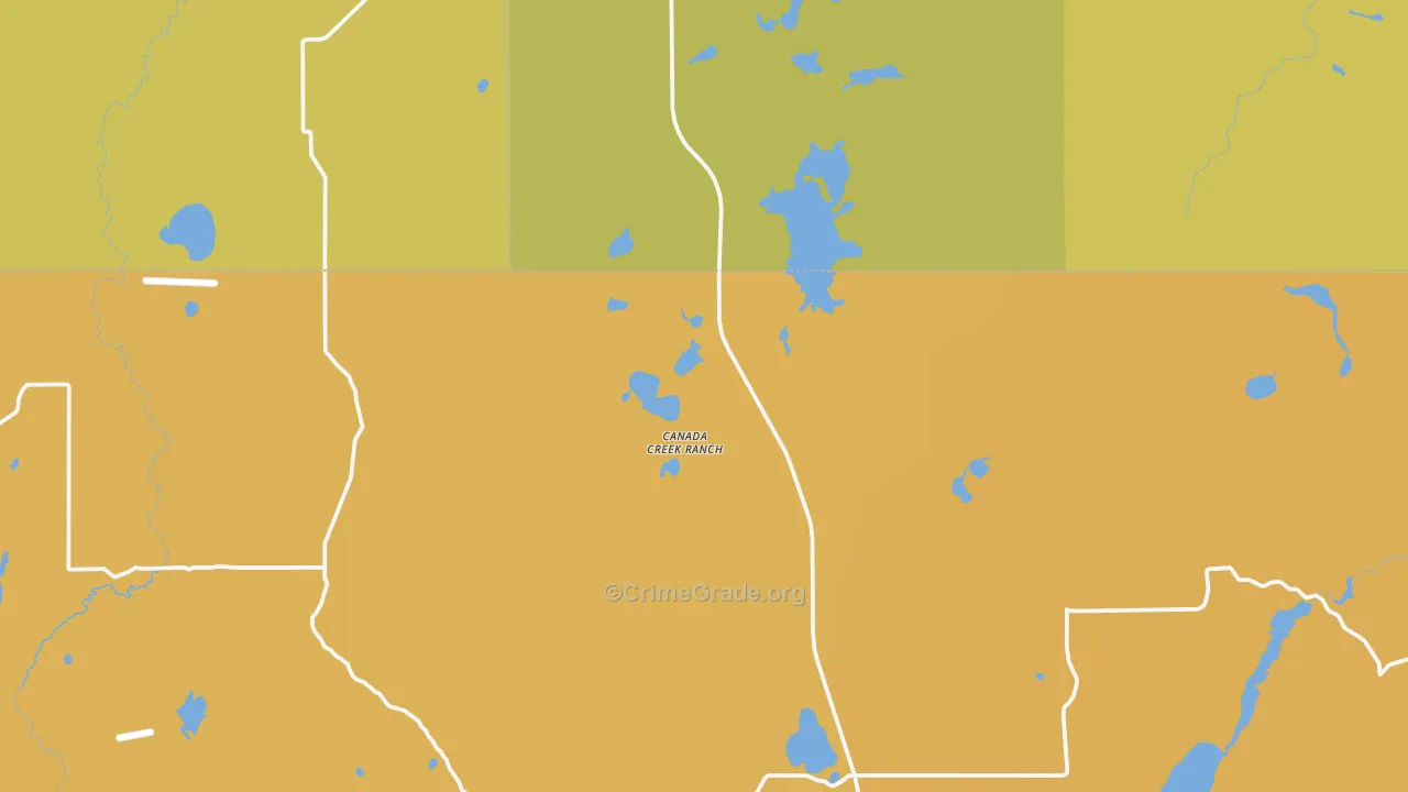 Canada Creek Ranch, MI Map of Assault Rates