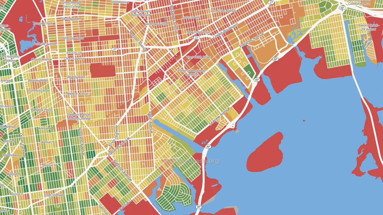 Canarsie, Brooklyn, NY Map of Assault Rates