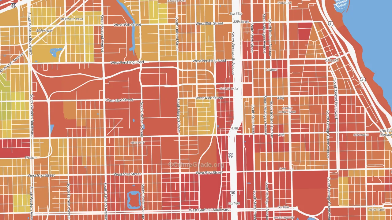 Canaryville, Chicago, IL Map of Assault Rates