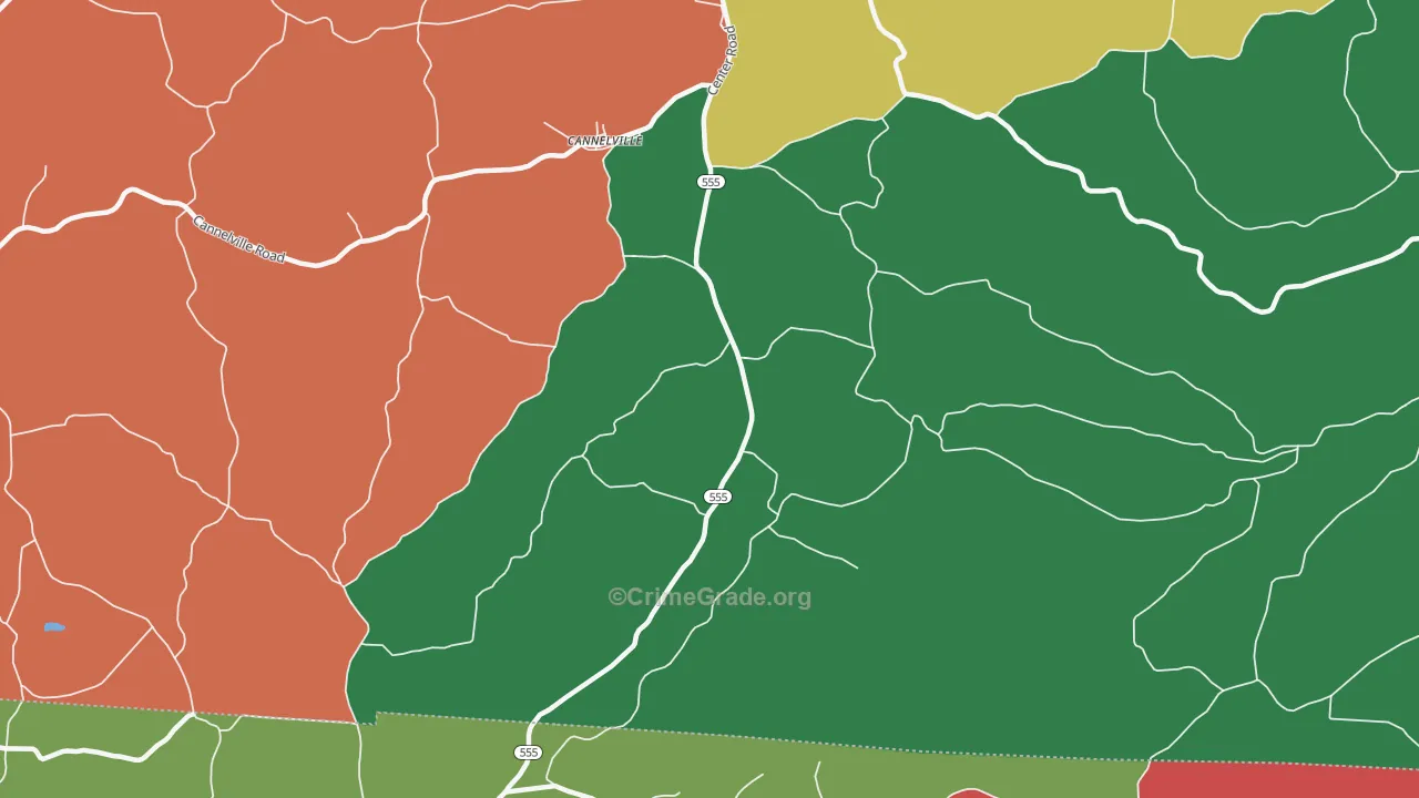 Cannelville, OH Map of Assault Rates