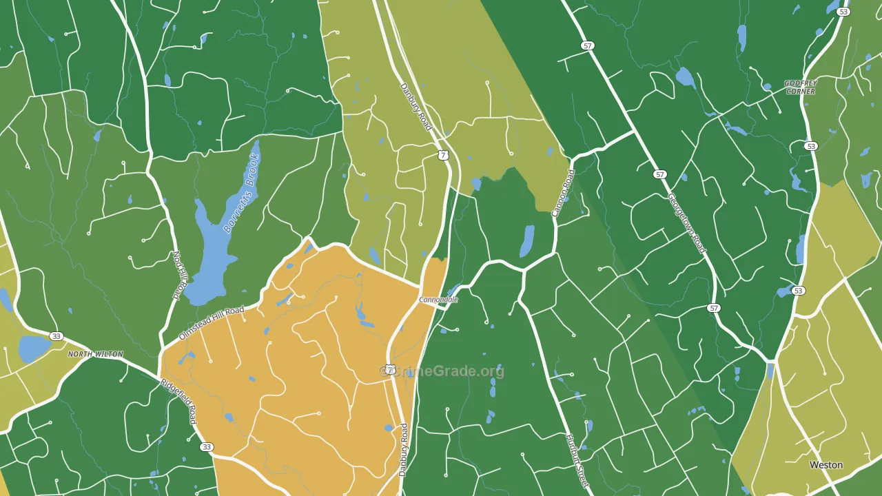 Cannondale, CT Map of Assault Rates