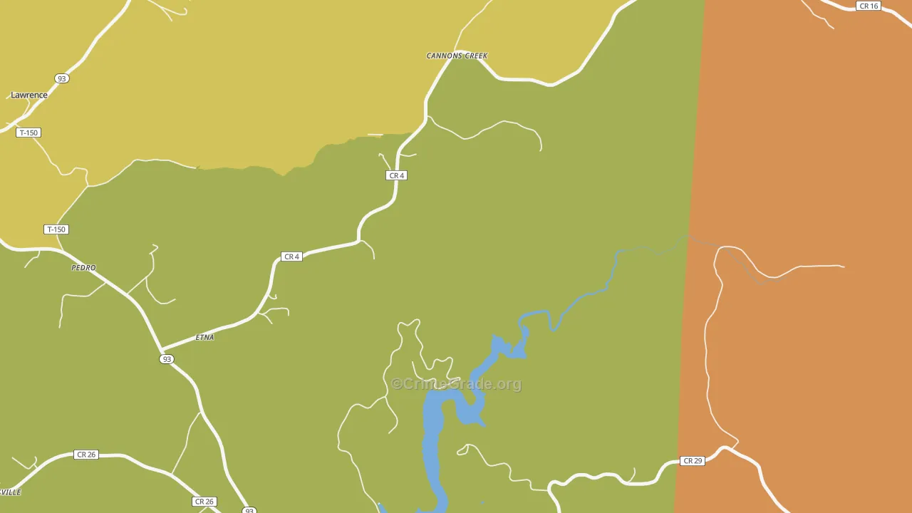 Cannons Creek, OH Map of Assault Rates