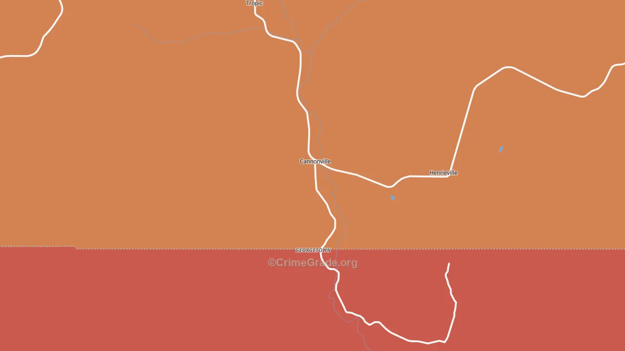 Cannonville, UT Map of Assault Rates
