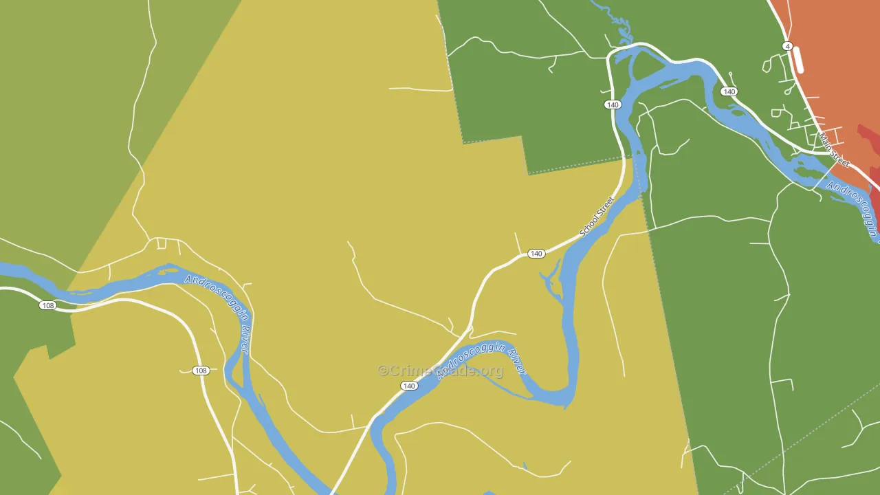 Canton Point, ME Map of Assault Rates