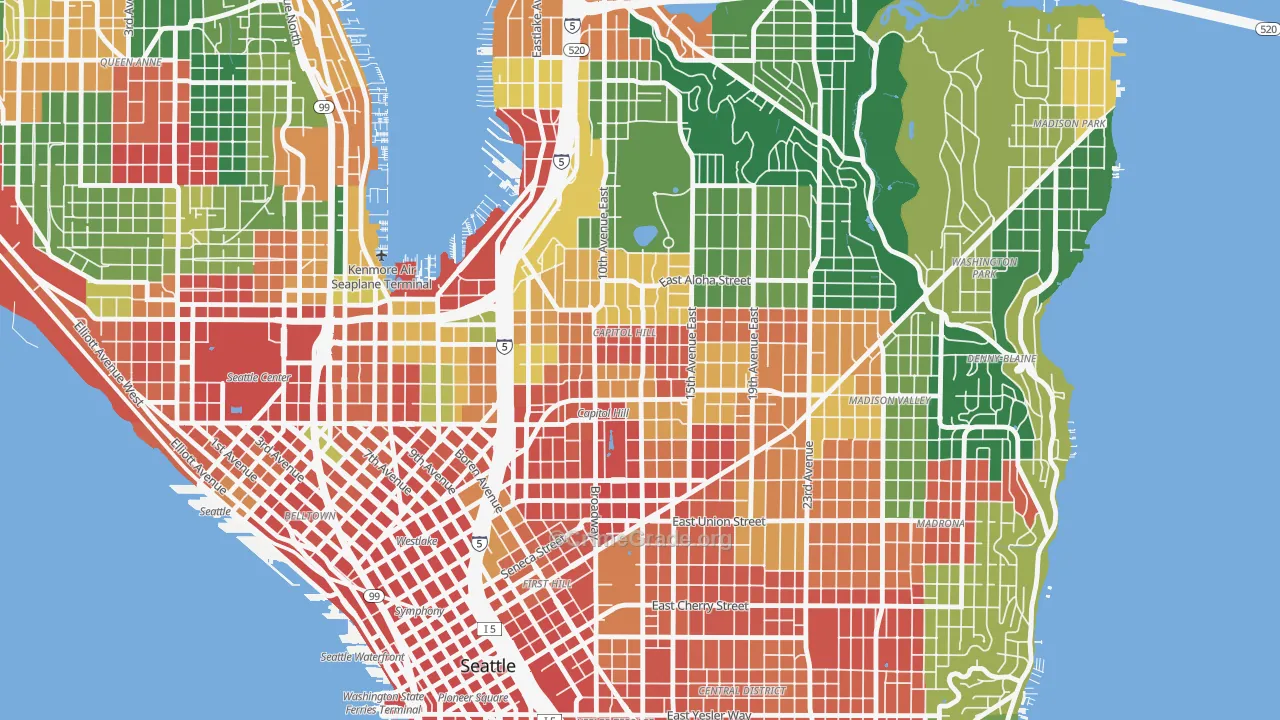 Capitol Hill, Seattle, WA Map of Assault Rates