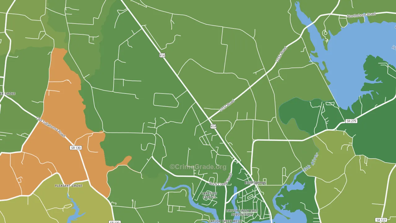 Capitol Hill, TN Map of Assault Rates
