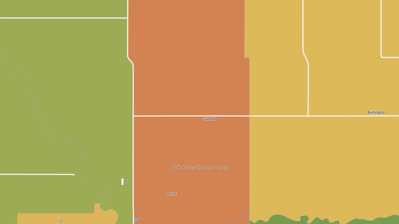 Capron, OK Map of Assault Rates