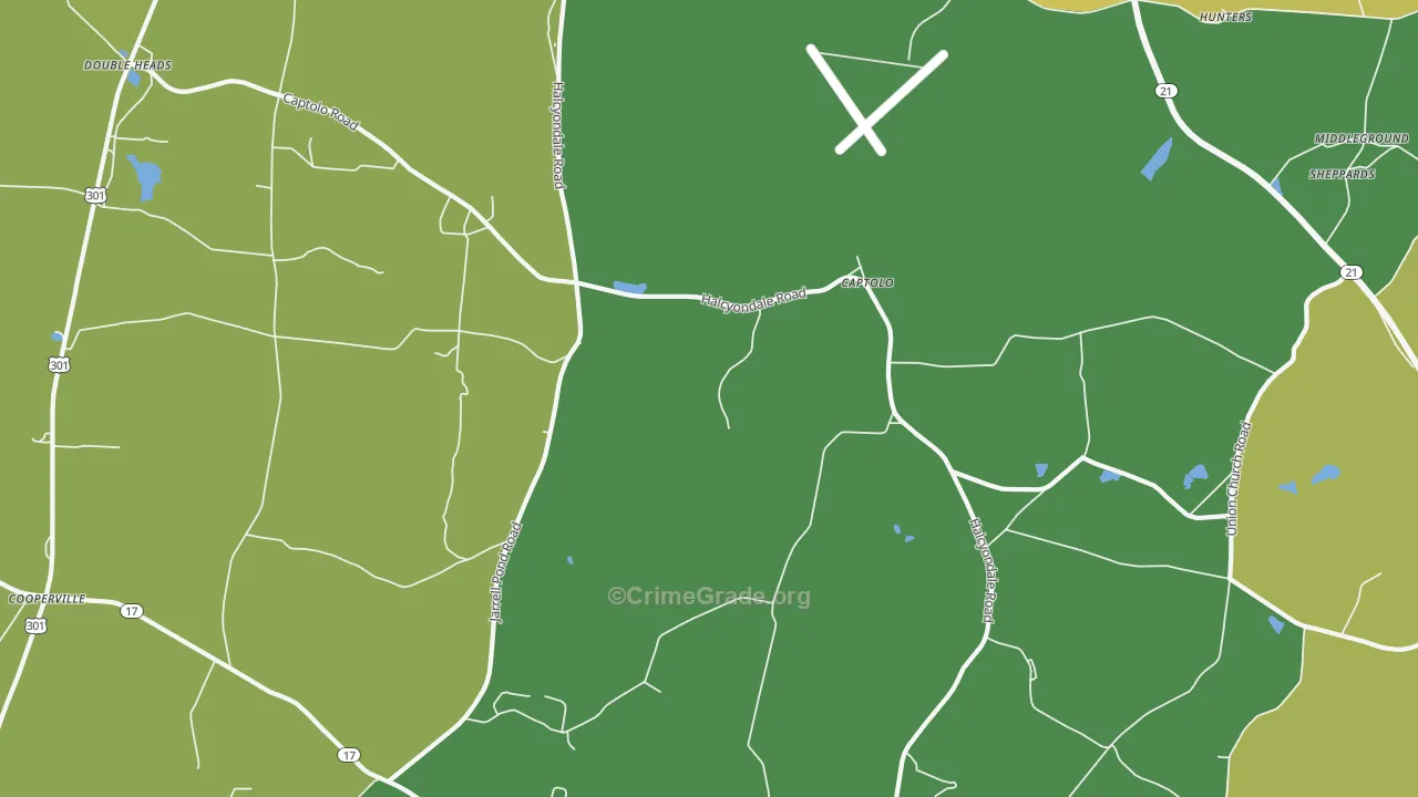Captolo, GA Map of Assault Rates