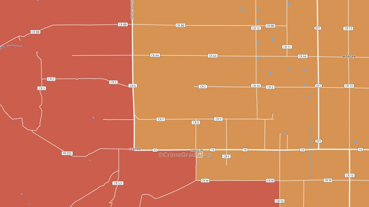 Capulin, CO Map of Assault Rates