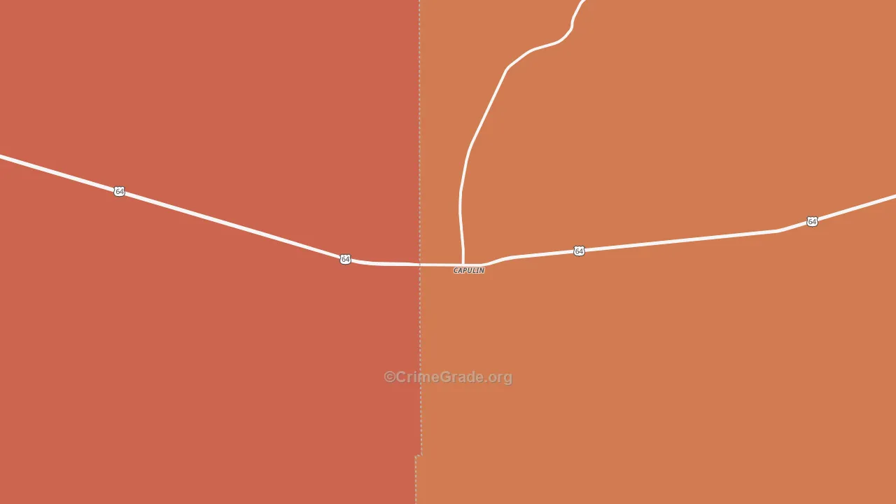 Capulin, NM Map of Assault Rates