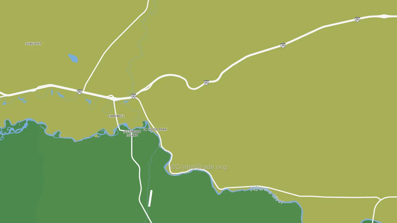 Cardwell, MT Map of Assault Rates