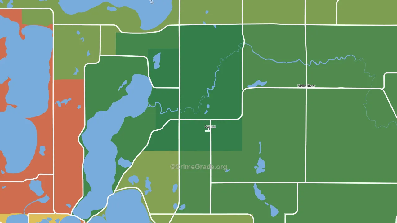 Carlos, MN Map of Assault Rates