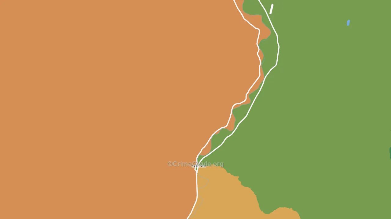 Carlton, WA Map of Assault Rates