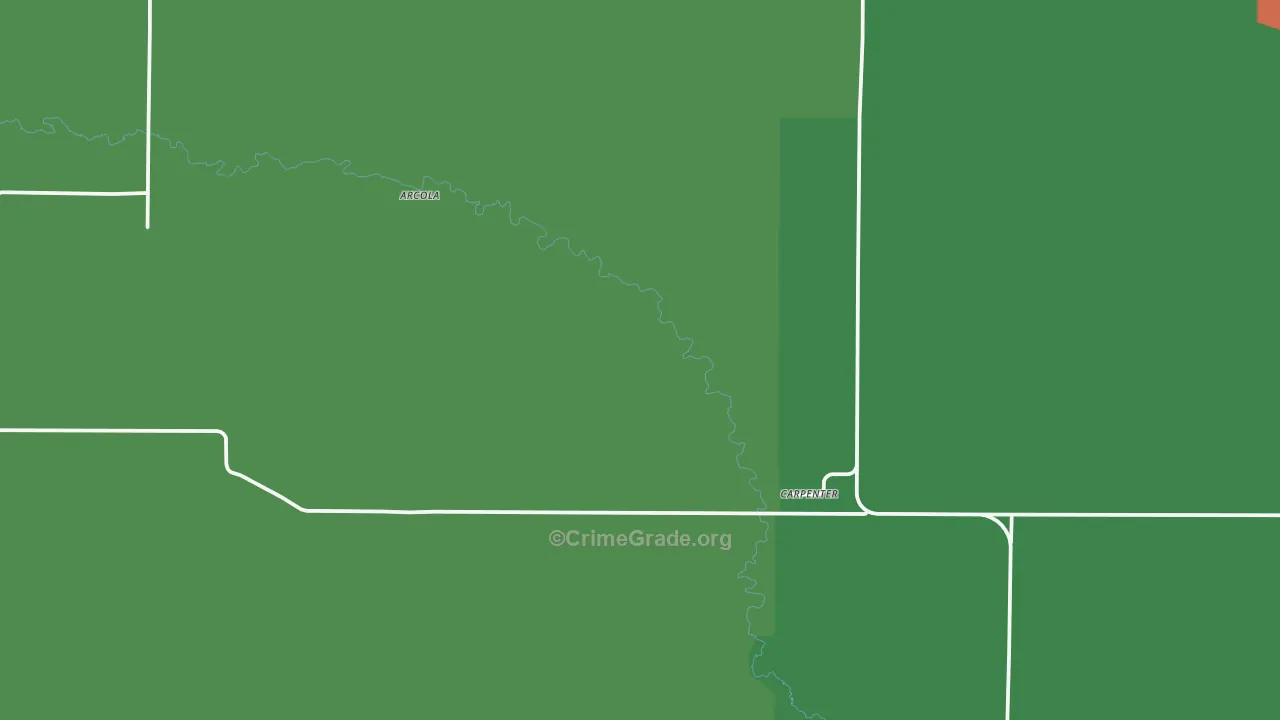 Carpenter, WY Map of Assault Rates