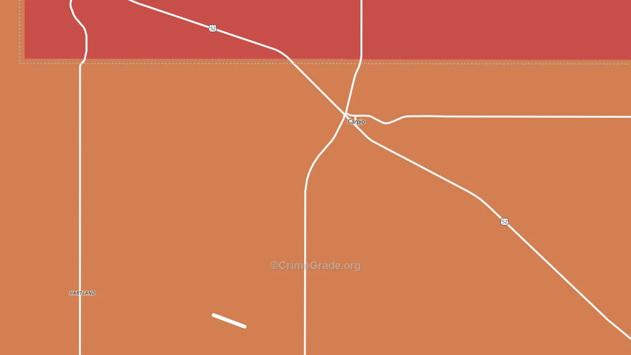 Carpio, ND Map of Assault Rates