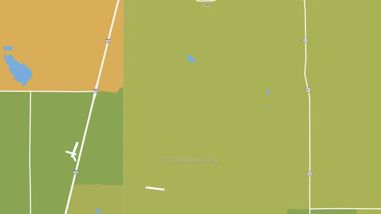 Carr, CO Map of Assault Rates