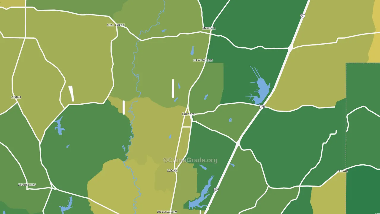 Carriere, MS Map of Assault Rates