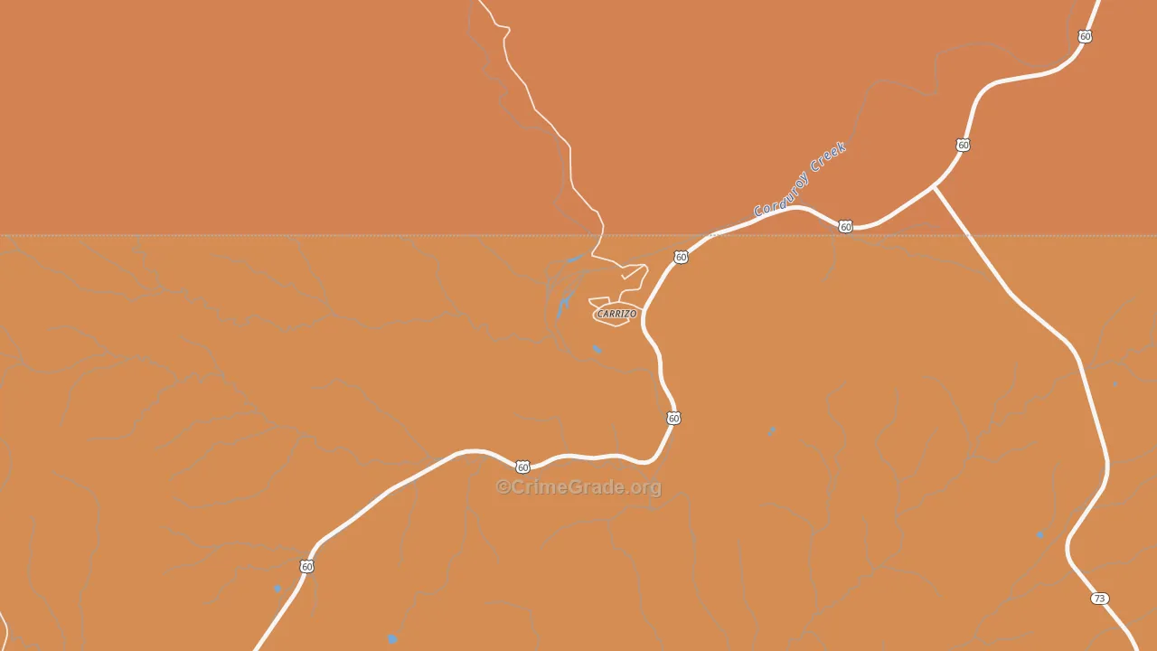 Carrizo, AZ Map of Assault Rates