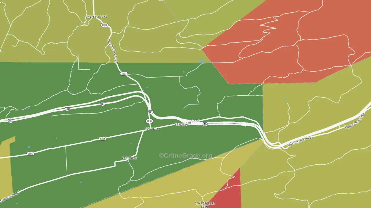 Carroll, PA Map of Assault Rates