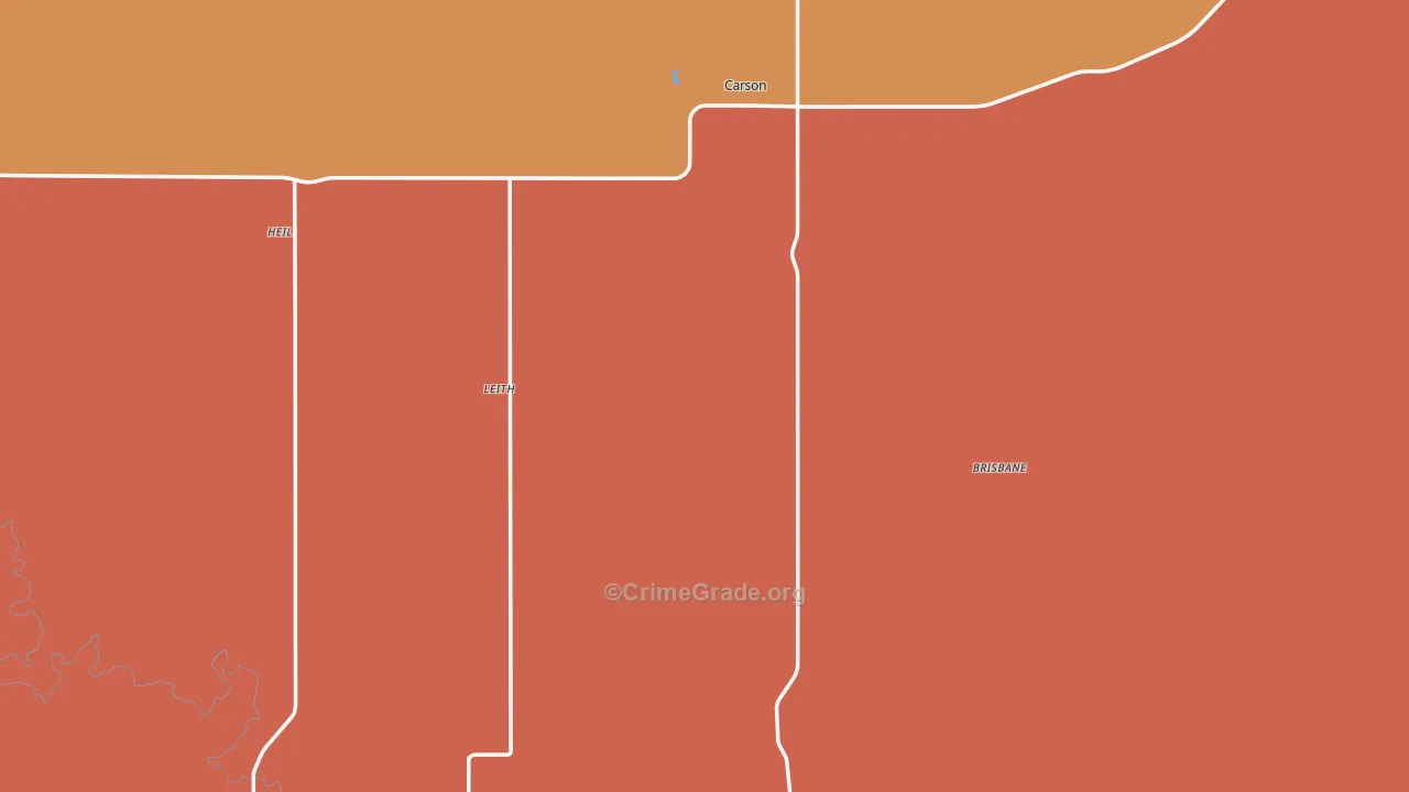 Carson, ND Map of Assault Rates