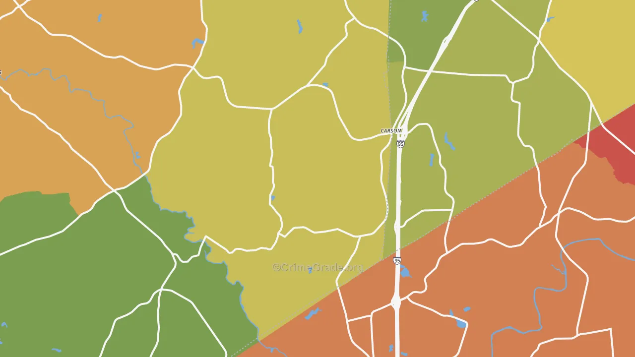 Carson, VA Map of Assault Rates