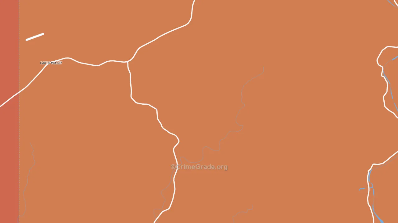 Carta Valley, TX Map of Assault Rates