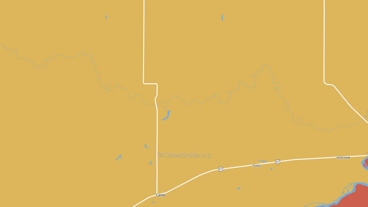 Carter, MT Map of Assault Rates