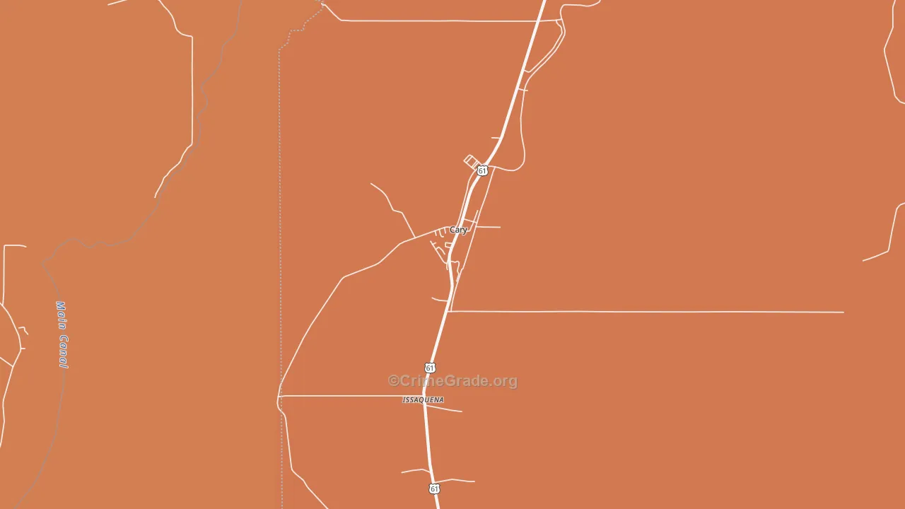 Cary, MS Map of Assault Rates