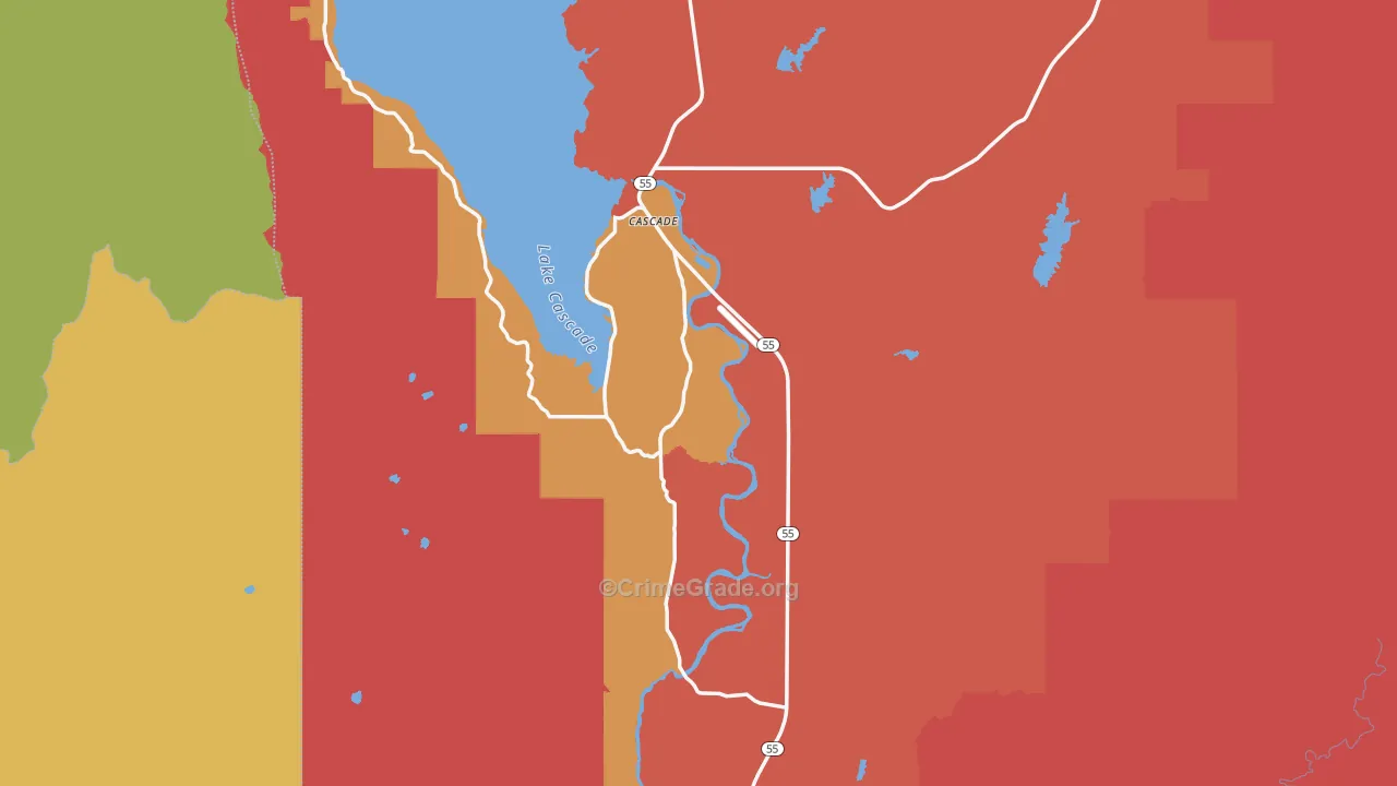 Cascade, ID Map of Assault Rates