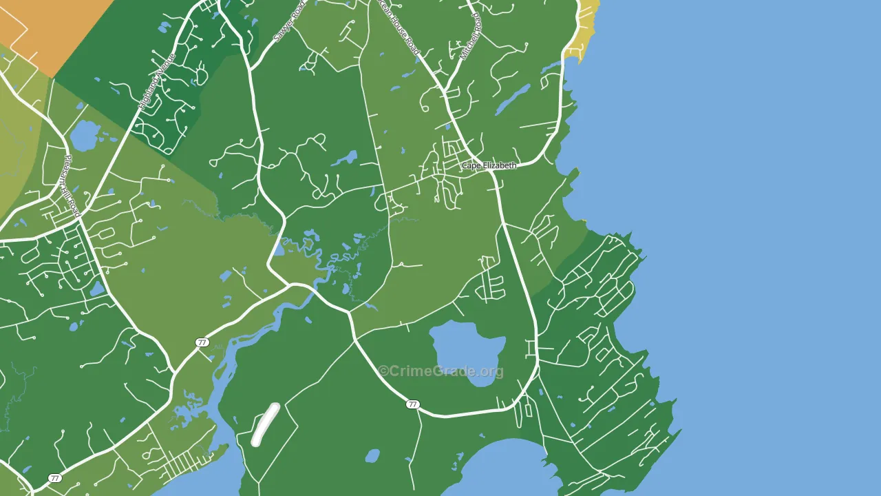 Cash Corner, ME Map of Assault Rates