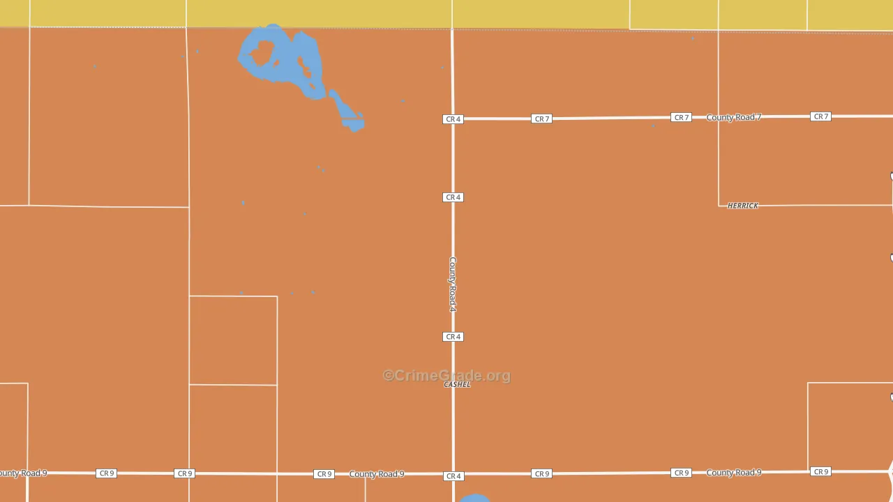 Cashel, ND Map of Assault Rates