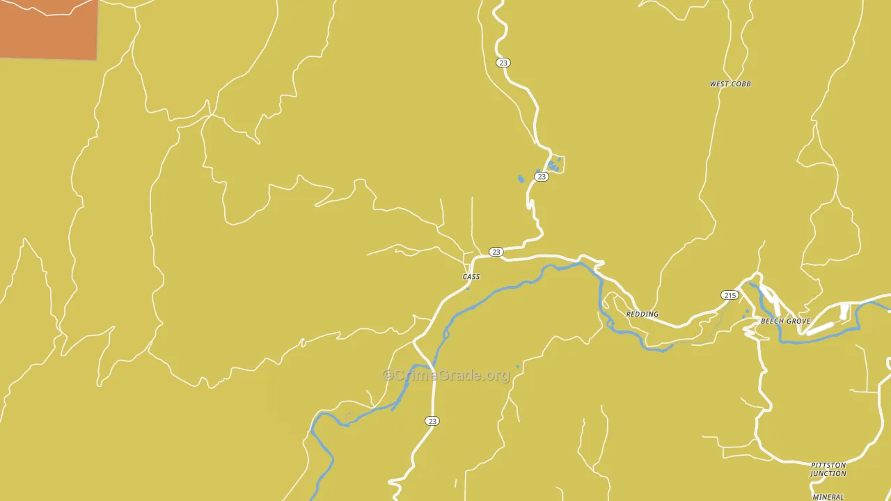 Cass, AR Map of Assault Rates