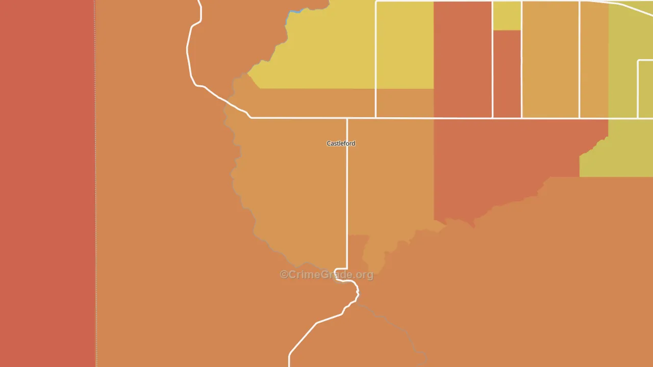 Castleford, ID Map of Assault Rates