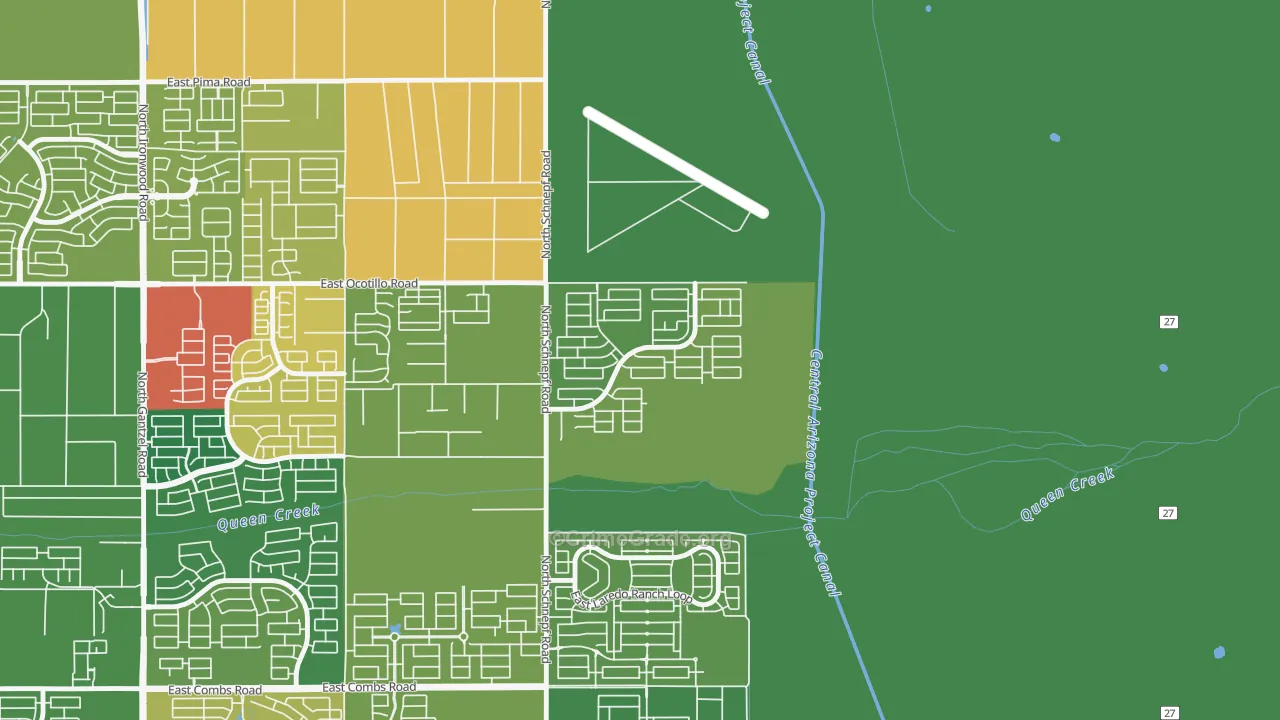 Castlegate, San Tan Valley, AZ Map of Assault Rates