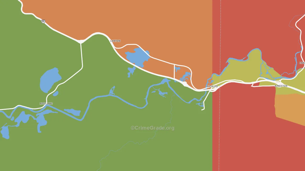 Cataldo, ID Map of Assault Rates